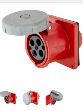 HUBBELL 4100R7W Pin & Sleeve RECEPTACLE WATERTIGHT IEC 309 Configuration NWOT